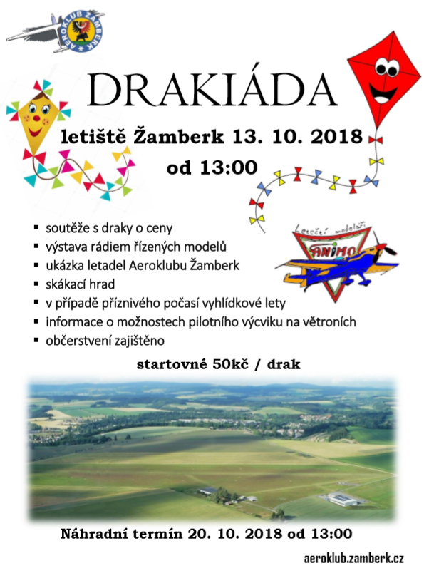 pozvánka na drakiádu 13. října 2018