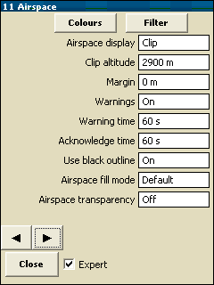 Konfigurace Airspace